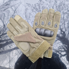 Зимние утепленные перчатки с косточками и сенсорными накладками олива размер M - изображение 8