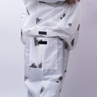 Зимний маскировочный костюм "Клякса" / Маскхалат белый камуфляж / Комплект куртка + брюки размер 52-54 - изображение 4