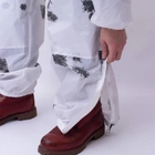 Зимний маскировочный костюм "Клякса" / Маскхалат белый камуфляж / Комплект куртка + брюки размер 52-54 - изображение 5