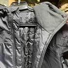 Мембранная Мужская Куртка Level 7 с утеплителем эко-пух черная размер M - изображение 7