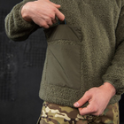 Чоловічий светр на хутрі "Extra Lamb" олива розмір 2XL - зображення 7