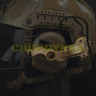 Крепления для наушников на шлем "чебурашка", Tan (колір засмаги) - изображение 3