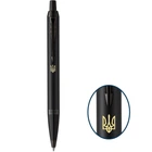Ручка кулькова Parker IM 17 Achromatic Black BT BP Герб України (22932_TR)