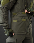 Тактический теплый военный комплект Habber ( Куртка + Штаны ), Камуфляж: Олива, Размер: M - изображение 5