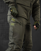 Тактичний теплий військовий комплект Habber ( Куртка + Штани ), Камуфляж: Олива, Розмір: XXL - зображення 7