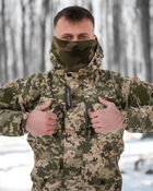 Тактический зимний теплый военный комплект RH-19 ( Куртка + Штаны ), Камуфляж: Пиксель ВСУ, Размер: M - изображение 3