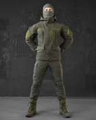Тактический теплый военный комплект Habber ( Куртка + Штаны ), Камуфляж: Олива, Размер: L - изображение 1