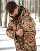 Тактичний теплий зимовий військовий костюм Lader ( Куртка + Штани ), Камуфляж: Мультикам, Розмір: XL - зображення 6