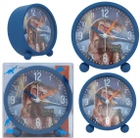 Zegar stołowy Dino World Dinosaur Blue z budzikiem (4010070633189) - obraz 5