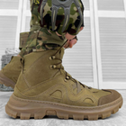 Мужские нубуковые Ботинки Diligent на прошитой резиновой подошве / Водостойкие Берцы койот размер 46 - изображение 7