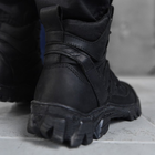 Мужские кожаные Ботинки Dragon total на протекторной подошве / Летние Берцы черные размер 41 - изображение 4
