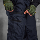 Чоловічі щільні Штани з Накладними кишенями / Міцні Брюки ріп-стоп сині розмір 2XL - зображення 5
