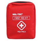 Аптечка тактична Mil-Tec Укомплектована Червона FIRST AID PACK MIDI RED (16025910) - зображення 3