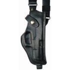 Кобура оперативная Glock 17 кожаная формованная с комбинированным креплением вертикальная - изображение 2