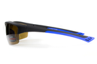 Поляризационные очки BluWater Daytona-1 Polarized (brown) коричневые в черно-синей - изображение 2