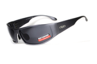 Открытыте защитные очки Global Vision BAD-ASS-1 GunMetal (gray) серые - изображение 1