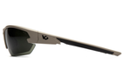 Открытыте защитные очки Venture Gear Tactical SEMTEX Tan (Anti-Fog) (forest gray) серо-зеленые - изображение 3