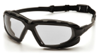 Захисні тактичні окуляри з ущільнювачем Pyramex Highlander-Plus (clear) Anti-Fog, прозорі - зображення 1