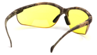 Захисні окуляри в камуфльованій оправі Pyramex Venture-2 Camo (amber) жовті - зображення 2