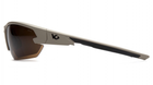 Открытыте защитные очки Venture Gear Tactical SEMTEX Tan (Anti-Fog) (bronze) коричневые - изображение 3