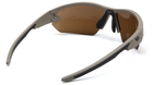 Открытыте защитные очки Venture Gear Tactical SEMTEX Tan (Anti-Fog) (bronze) коричневые - изображение 4