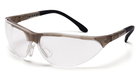 Захисні тактичні окуляри Pyramex Rendezvous Crystal Gray (clear) Anti-Fog, прозорі в сірій напівпрозорій оправі - зображення 1