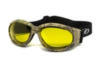 Очки защитные с уплотнителем Global Vision Eliminator Camo Forest (yellow), желтые в камуфлированной оправе - изображение 3