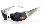 Открытыте защитные очки Global Vision BAD-ASS-2 Silver (gray) серые - изображение 1