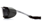 Защитные очки с уплотнителем Pyramex CAPPTURE-Plus (gray) серые - изображение 3