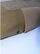 Напашник прямоугольный сумка, подсумок напашник тактический утилитарный с креплением к плитоноске на велкро Койот - изображение 2