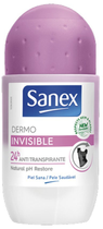 Антиперспірант Sanex Dermo Invisible кульковий 50 мл (8714789762876) - зображення 1