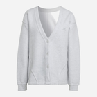 Кардиган жіночий Adidas Loungewear Cardigan W "Light Grey Heather" HL9165 34.5 Сірий (4066747420682) - зображення 3