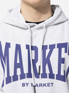 Bluza męska z kapturem Market Persistant Logo Hoodie "Ash Grey" 397000470-0016 L Szara (840339605879) - obraz 3
