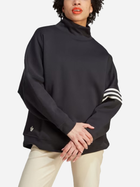 Bluza damska bez kaptura oversize Adidas Adicolor Neuclassics Oversized High Neck Sweater W "Black" IM1817 22XS Czarna (4066763509545) - obraz 1