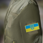 Шеврон нашивка на липучці IDEIA Прапор України з Тризубцем польова версія вишитий патч 5 х 10.5 см (2200004273136) - зображення 4