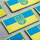 Шеврон нашивка на липучці IDEIA Прапор України з Тризубцем польова версія вишитий патч 5 х 10.5 см (2200004273136) - зображення 11