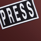 Шеврон нашивка на липучке IDEIA для журналистов PRESS ПРЕССА вышитый патч 5 х 9 см (2200004278445) - изображение 4