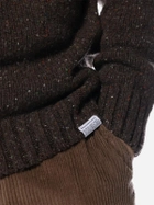 Sweter męski wełniany Edmmond Studios Paris Sweater Plain "Brown" 323-60-02750 S Brązowy (8435629079571) - obraz 4