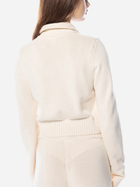 Sweter damski krótki bawełniany z kołnierzykiem Adidas Knit Half Zip W "Cream Beige" II8043 L Beżowy (4066763106638) - obraz 2