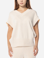 Kamizelka damska oversize Adidas Knit Vest W "Cream Beige" IM3827 M Beżowa (4066763110857) - obraz 1