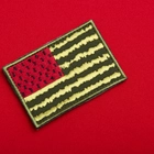 Шеврон нашивка на липучке IDEIA флаг США херсонский Арбузик вышитый патч 5.3 х 7.6 см 2 шт (2200004271125) - изображение 4