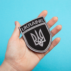 Шеврон IDEIA на липучці Тризуб України UKRAINE вишитий патч 7х9 см (2200004305769) - зображення 3