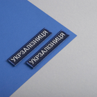Шеврон нашивка на липучке IDEIA Укрзализныця надпись, вышитый патч 2.5х12.5 см рамка синяя (2200004293998) - изображение 3