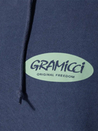 Худі оверсайз чоловіче Gramicci Original Freedom Oval Hooded Sweatshirt "Синє Pigment" G3FU-J079-Синє-PIGME S Темно-синє (195612542205) - зображення 4
