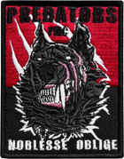 Шеврон на липучке IDEIA Волк Predators 7х9 см вышитый патч (2200004269214) - изображение 1