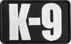 Набор шевронов 3 шт на липучке IDEIA Police K-9, вышитые патчи нашивки (4820227280926) - изображение 3