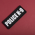 Набор шевронов 3 шт на липучке IDEIA Police K-9, вышитые патчи нашивки (4820227280926) - изображение 11