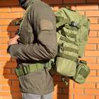 Рюкзак тактический 50L khaki / 3 подсумки / баул - изображение 15