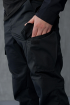 Мужской костюм 3в1 "Black" Rip-Stop / Форма убакс + штаны Kayman + бейсболка черный цвет с липучками под шевроны 50 - изображение 9
