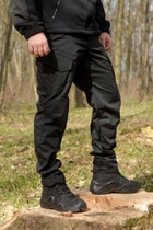 Чоловічий костюм 3в1 " Black" Rip-Stop / Форма убакс + штани Kayman + бейсболка чорний колір з липучками під шеврони 54 - зображення 14